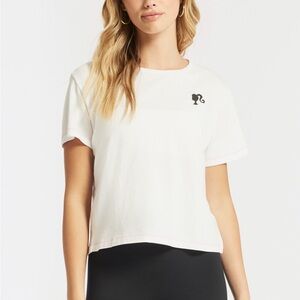 Bandier x Barbie Boxy Crop T-Shirt, size S, NWT